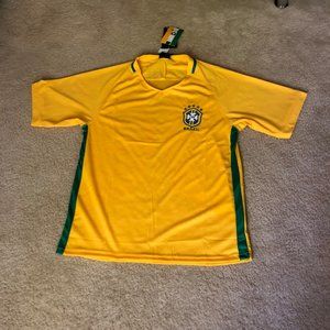 Brazil soccer fútbol  jersey Verde  Amarillo last one